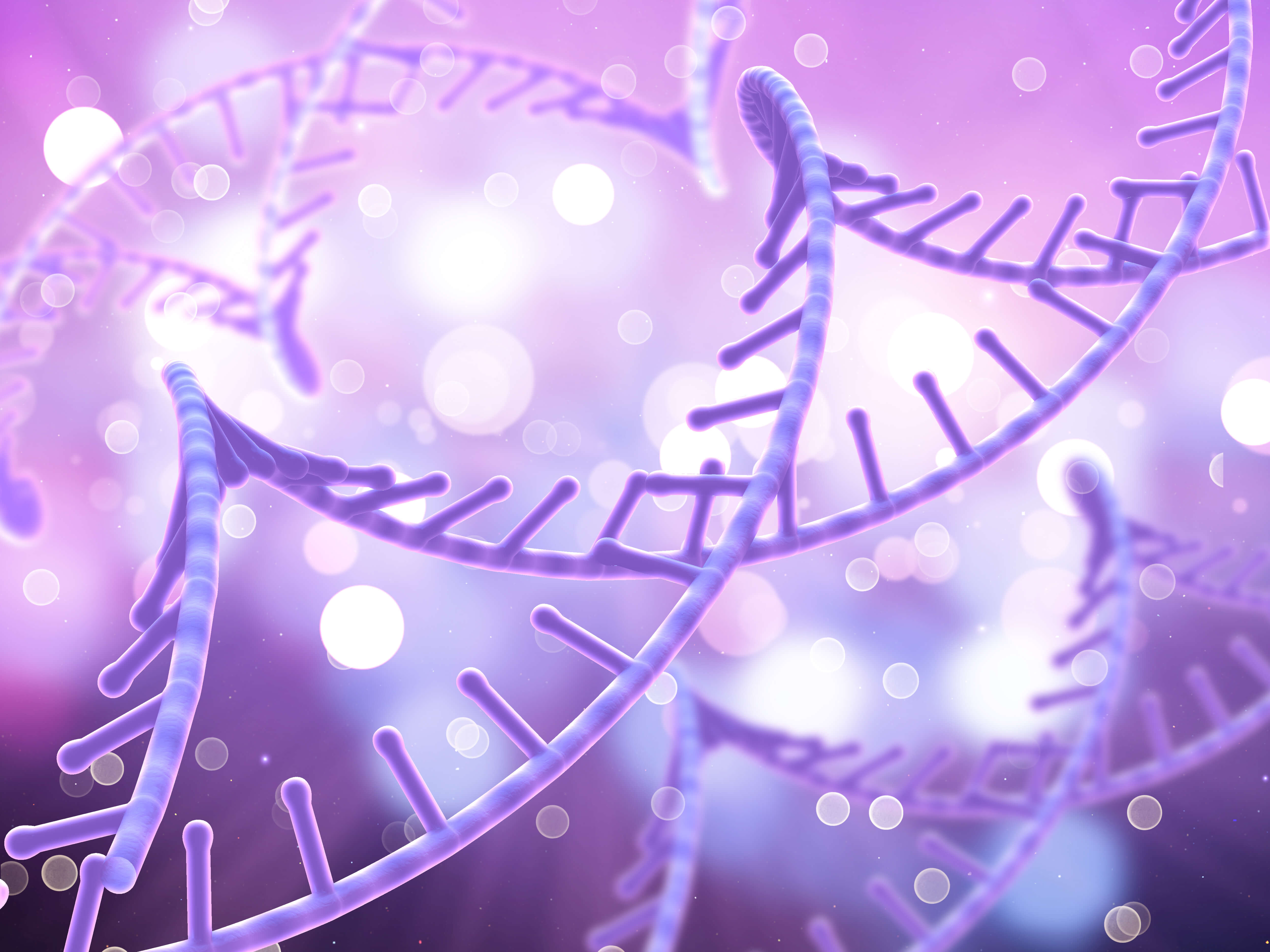 3D Render Dna Strands